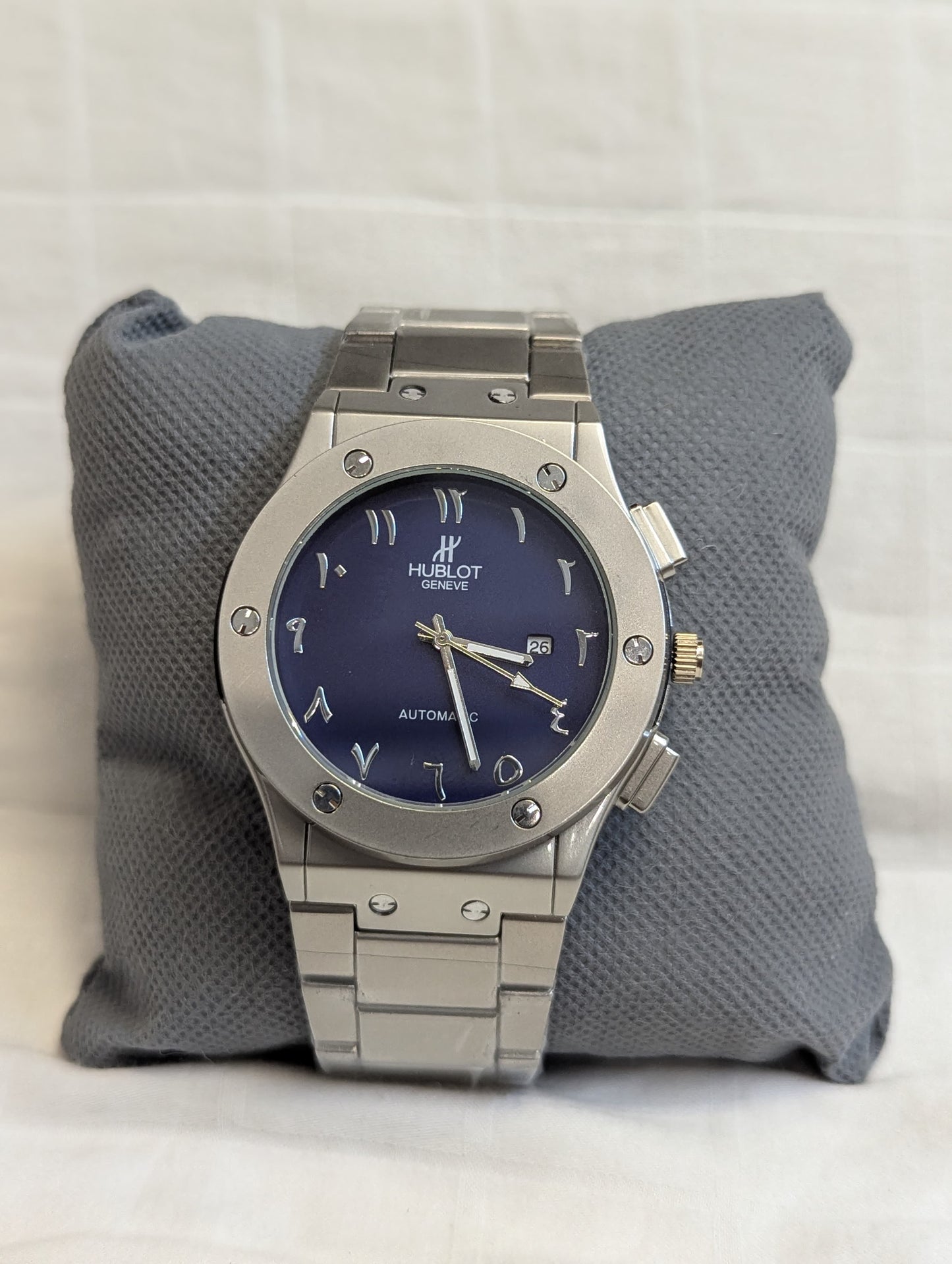 Hublot Arabic Dial Watch - Navy Blue