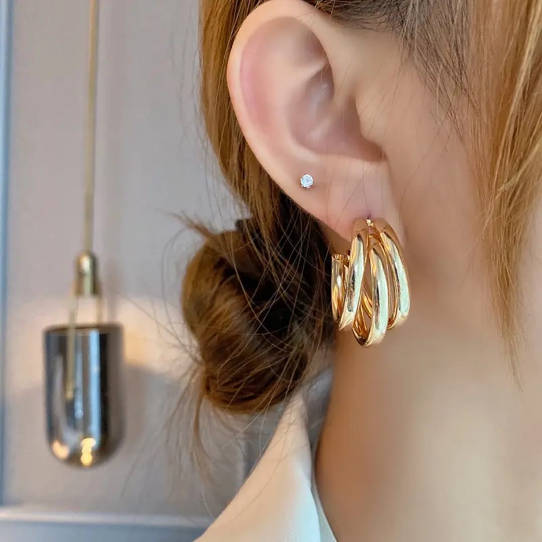 Elegant Earrings Gold / Silver