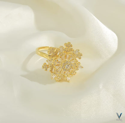 Fancy China Gold Plated Zarqoon Spinner Rings