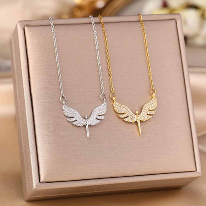 Gold Plated Locket Set - Butterfly
