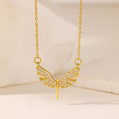 Gold Plated Locket Set - Butterfly