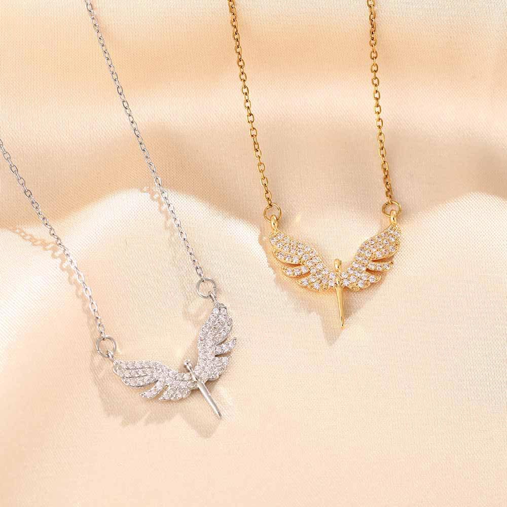Gold Plated Locket Set - Butterfly