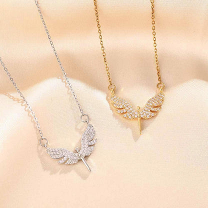 Gold Plated Locket Set - Butterfly