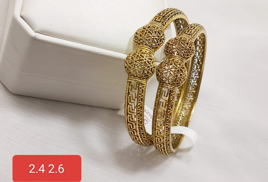 Printed Gold Plated Bangles