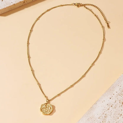 Stillness Still Locket Chain - Golden